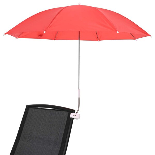 VidaXL Csipeszes napernyő 2 pcs Tűz téglavörös Ø 105 x 86 cm
