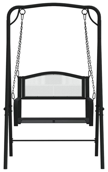 Fekete acél hintapad 124 cm