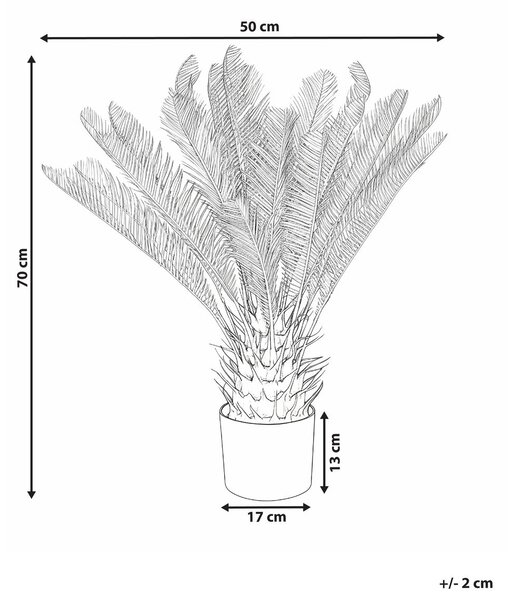 Műnövény ARECA PALM TREE 70 cm Arany