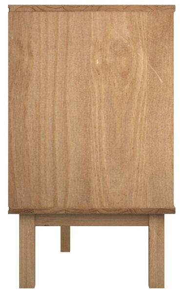Fiókos szekrény OTTA Fekete 111 x 43 x 73,5 cm Tömör Fenyőfa