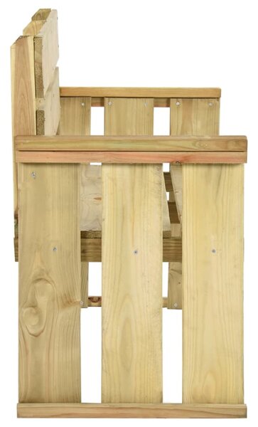 Impregnált fenyőfa kerti pad 121 cm