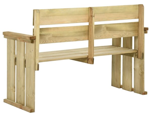 Impregnált fenyőfa kerti pad 121 cm