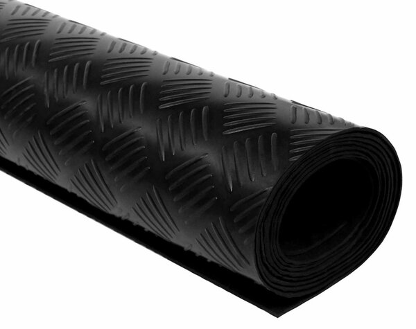 Padló Szőnyeg Fekete 1,5 x 2 m Gumi
