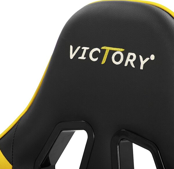 Gamer szék VICTORY Műbőr Sárga