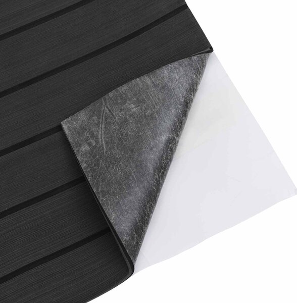 Csónak Szőnyeg Csíkos Sötét Szürke és Fekete 240 x 90 cm EVA