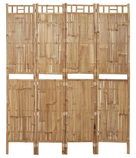 4 paneles bambusz térelválasztó 160 x 180 cm