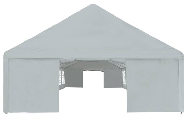 VidaXL Sátor textil váz nélkül Szürke 12 x 6 m PE