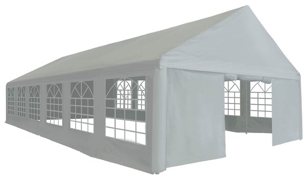 VidaXL Sátor textil váz nélkül Szürke 12 x 6 m PE