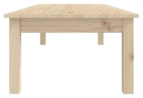 Tömör fenyőfa dohányzóasztal 110 x 50 x 30 cm