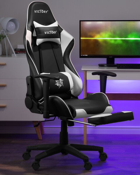 Gamer szék VICTORY Műbőr Fehér