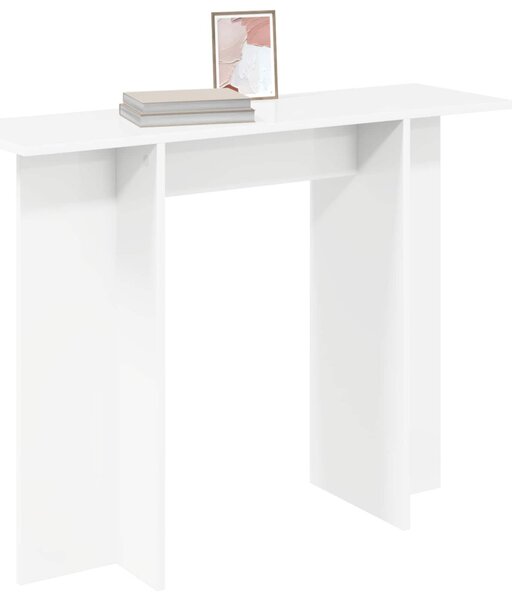 Konzolasztal Fehér 100 x 30 x 75 cm Szerelt Fa
