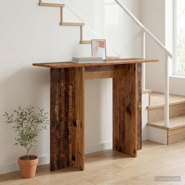 Konzolasztal Antik Fa 100 x 30 x 75 cm Szerelt Fa