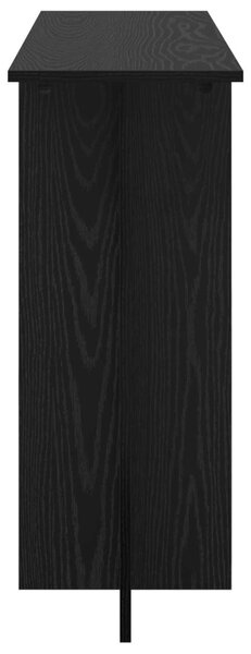 Konzolasztal Fekete Tölgy 100 x 30 x 75 cm Szerelt Fa