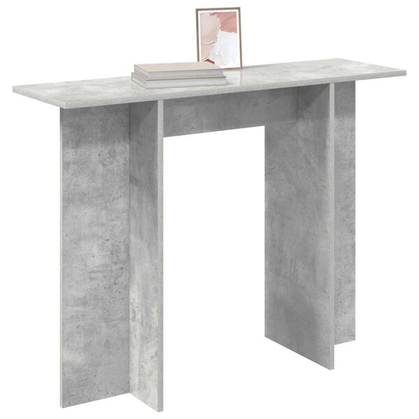 Konzolasztal Betonszürke 100 x 30 x 75 cm Szerelt Fa
