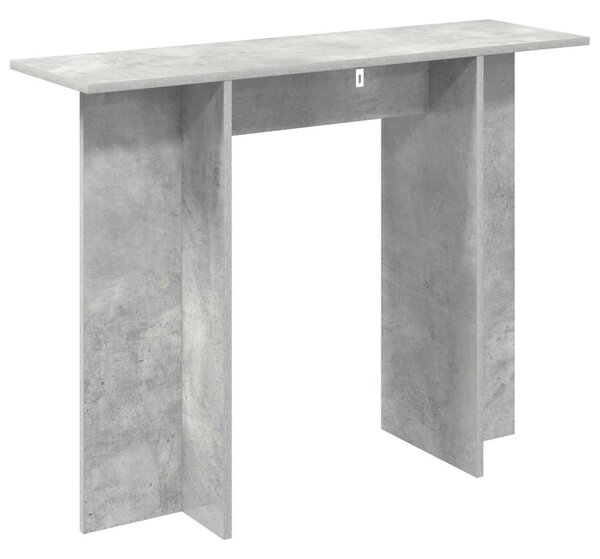 Konzolasztal Betonszürke 100 x 30 x 75 cm Szerelt Fa