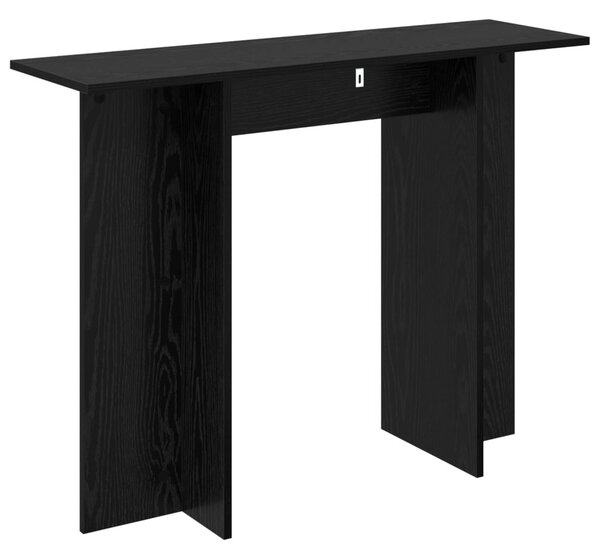 Konzolasztal Fekete Tölgy 100 x 30 x 75 cm Szerelt Fa