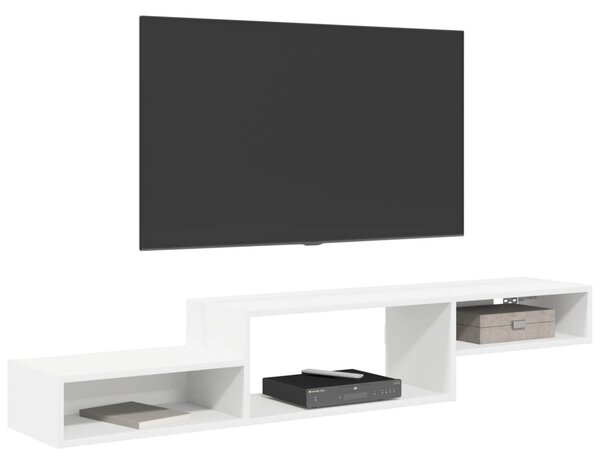 Falsítható TV Szekrény Falra szerelhető Fehér 150 x 28 x 26 cm