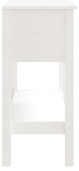 Fehér tömör fenyőfa tálalóasztal 75 x 35 x 75 cm
