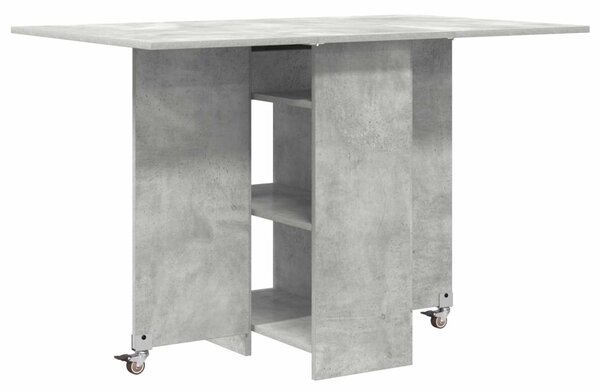 Étkezőasztal 115 x 70 x 75 cm Szerelt Fa Betonszürke