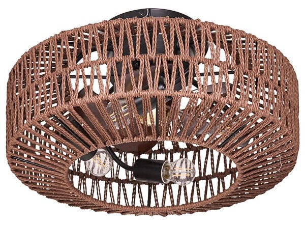 Mennyezeti ventilátor világítással ESTERO Távirányítóval Barna