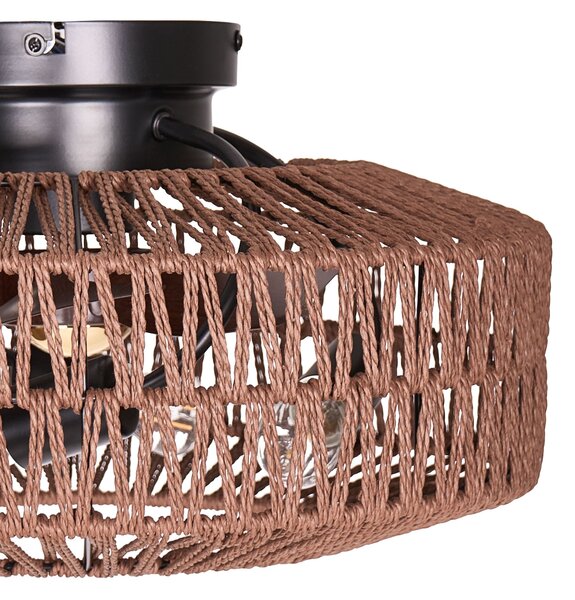 Mennyezeti ventilátor világítással ESTERO Távirányítóval Barna