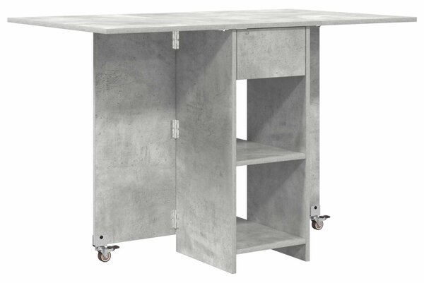Étkezőasztal 115 x 70 x 75 cm Szerelt Fa Betonszürke