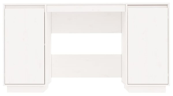 Fehér tömör fenyőfa íróasztal 140 x 50 x 75 cm