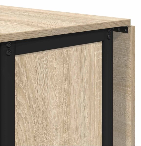 Összecsukható étkezőasztal görgőkkel 130 x 80 x 76,5 cm acél PB