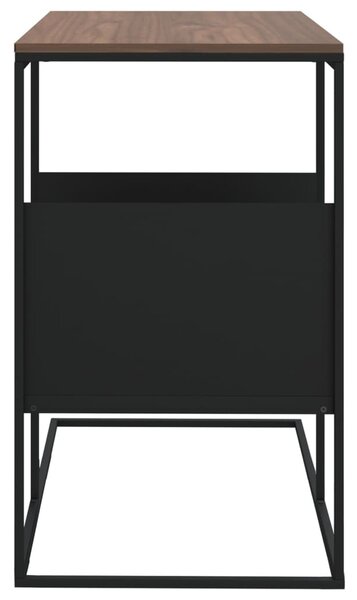 Fekete szerelt fa kisasztal 55 x 36 x 59,5 cm
