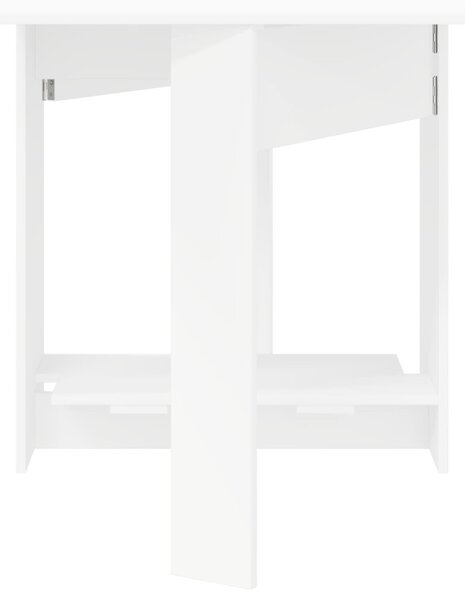 Étkezőasztal 138 x 70 x 73,5 cm Szerelt Fa Fehér Négyszögletes