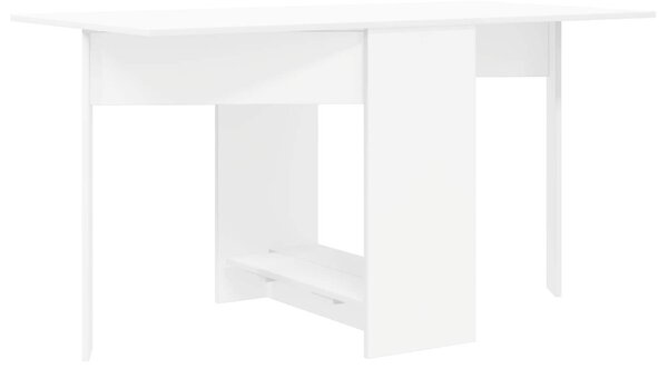 Étkezőasztal 138 x 70 x 73,5 cm Szerelt Fa Fehér Négyszögletes