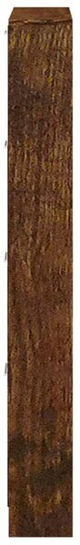 Füstös tölgy színű szerelt fa cipősszekrény 59x17x150 cm