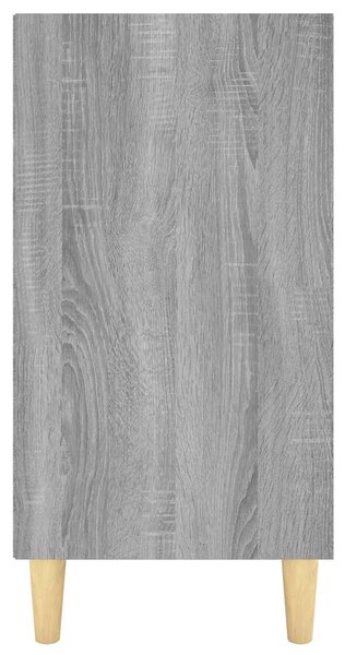Szürke sonoma színű szerelt fa tálalószekrény 103,5x35x70 cm