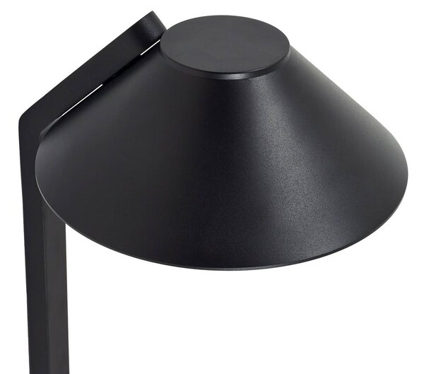 Lindby LED földi tüskés lámpa Capelo, fekete, fém, 77 cm, Fekete, Alumínium, Modern