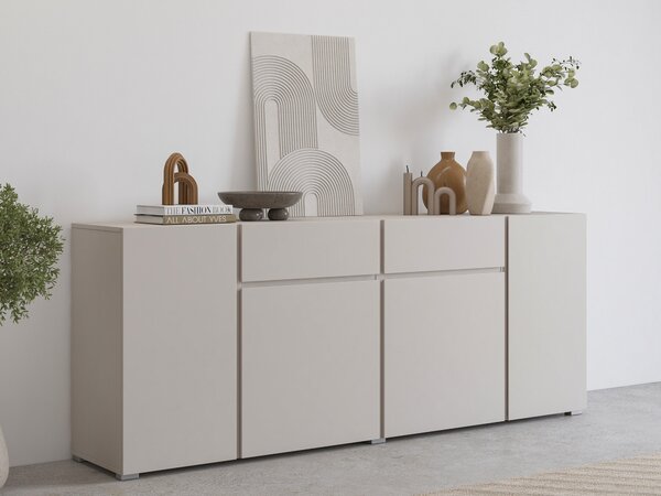 Komód Elbleve 103, Laminált forgácslap, 78x195x40cm, Kasmír