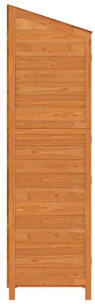 Barna tömör fenyőfa kerti fészer 102x52x174,5 cm