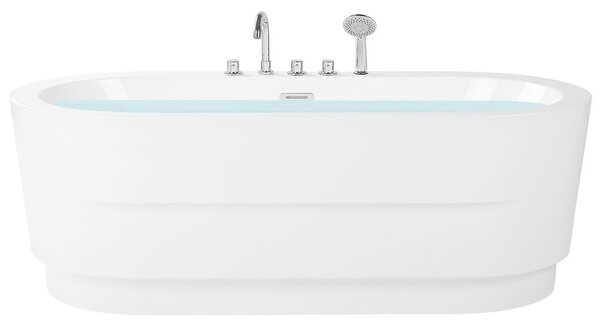 Szabadon álló fürdőkád EMPRESA 170 x 80 cm beépített elemekkel Fehér