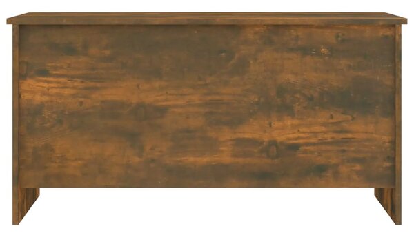 Füstös tölgy színű szerelt fa dohányzóasztal 102x55,5x52,5 cm
