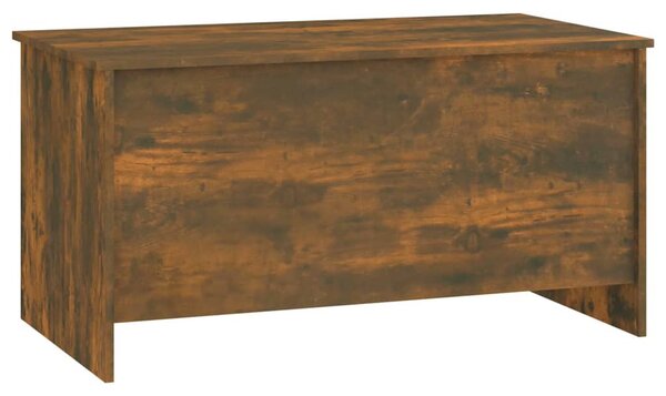 Füstös tölgy színű szerelt fa dohányzóasztal 102x55,5x52,5 cm
