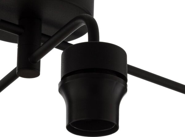 TK Lighting Cubus mennyezeti lámpa, 4 izzós, átlátszó/borostyán/szürke, dimmelhető, Tiszta / átlátszó, Nappali / Étkező, Üveg, Modern