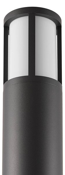 Deko-Light Facado II ösvényvilágítás, magasság 65 cm, kerek, sötétszürke/opál színű, dimmelhető, Alu / szürke / cink, Alumínium