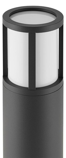 Deko-Light Facado II ösvényvilágítás, magasság 65 cm, kerek, sötétszürke/opál színű, dimmelhető, Alu / szürke / cink, Alumínium