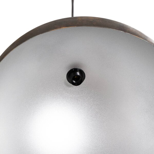 Opviq Berceste lógó világítás, Ø 60 cm, antik sárgaréz, fém, dimmelhető, Bronz / antik sárgaréz, Nappali / Étkező, fém, Vintage