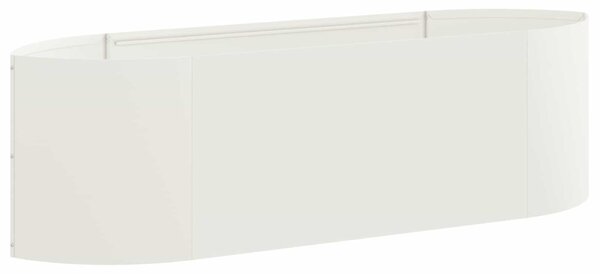 VidaXL Emelt kert ágyás Fehér 140 x 40 x 40 cm Acél