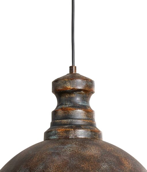 Opviq Saglam függő világítás, 1 izzós, antik sárgaréz, fém, Ø 40 cm, dimmelhető, Bronz / antik sárgaréz, Nappali / Étkező, fém, Vintage