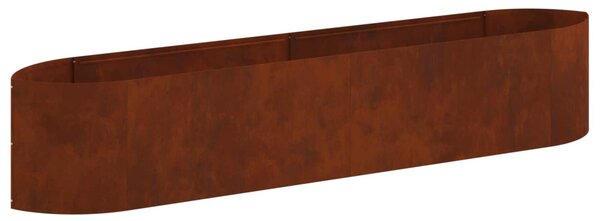 VidaXL Emelt kert ágyás Időjárásálló Acél 220 x 40 x 40 cm Acél