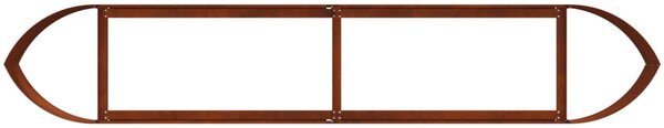 VidaXL Emelt kert ágyás Időjárásálló Acél 220 x 40 x 40 cm Acél