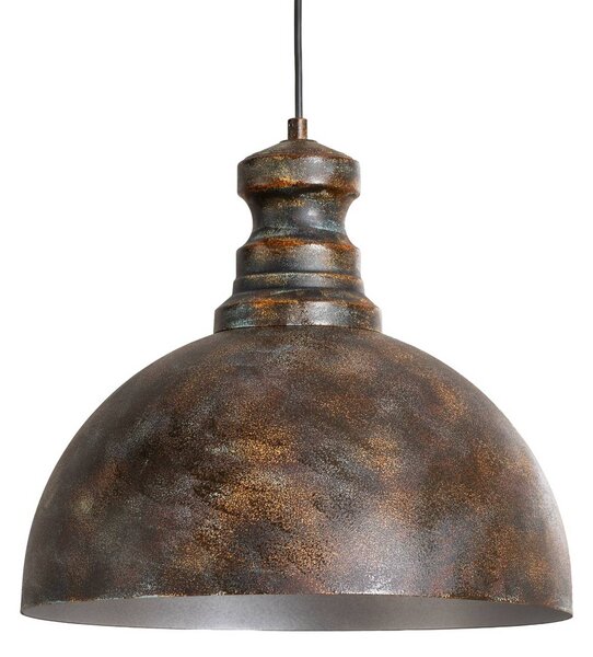 Opviq Saglam függő világítás, 1 izzós, antik sárgaréz, fém, Ø 40 cm, dimmelhető, Bronz / antik sárgaréz, Nappali / Étkező, fém, Vintage