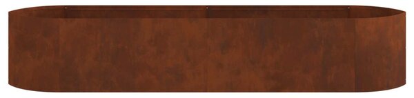 VidaXL Emelt kert ágyás Időjárásálló Acél 220 x 40 x 40 cm Acél