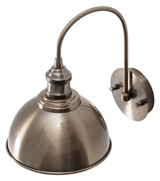 Opviq Saglam fali világítás, antik sárgaréz, magasság 36 cm, fém, dimmelhető, Sárgaréz / arany, Nappali / Étkező, fém